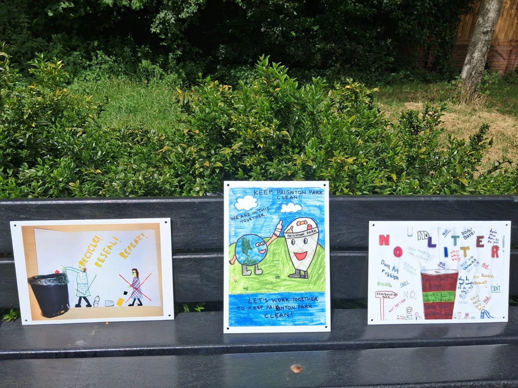 Our local children say keep our parks and streets tidy!