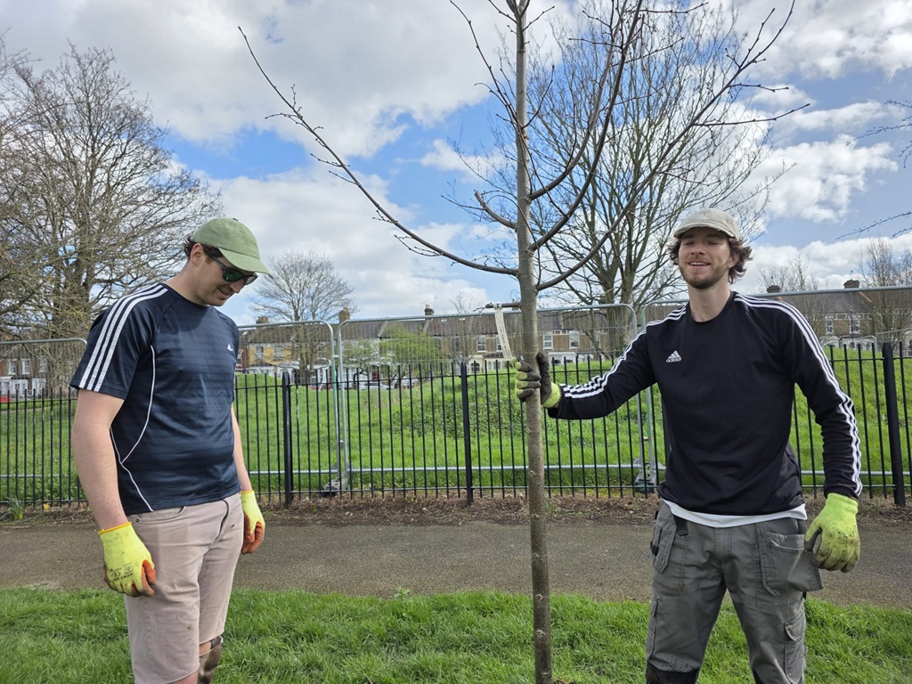 Ten new trees for Paignton Park planted in March 2026