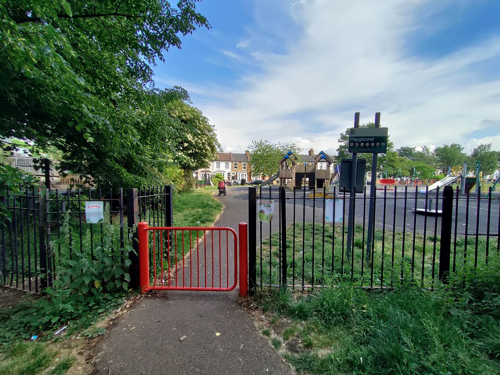 Paignton Park playground - refurb in progress