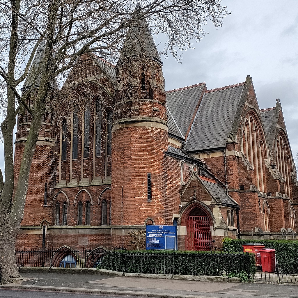Woodberry Down Church, another Victorian building in the neighbourhood, where we hold many meetings Woodberry Down Church, another Victorian building in the neighbourhood, where we hold many meetings